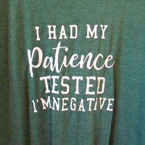 Women's Negative Patience Long aleevey Top